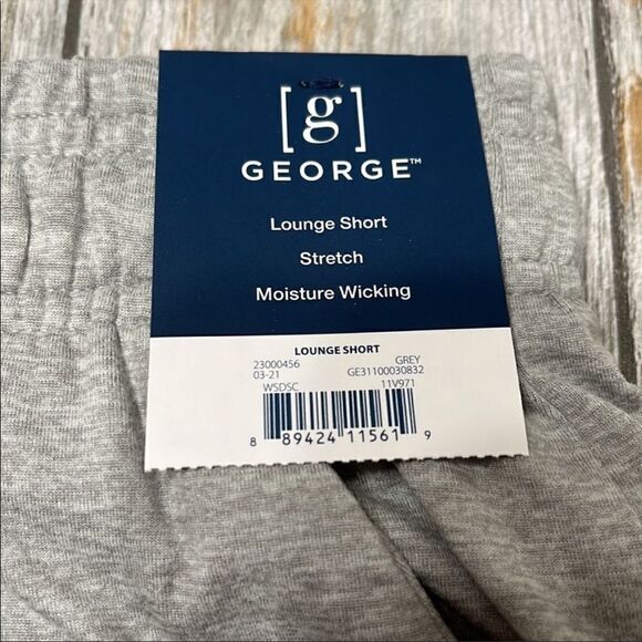 Mens small George lounge shorts, gray - Picture 3 of 3